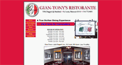 Desktop Screenshot of gian-tonys.com